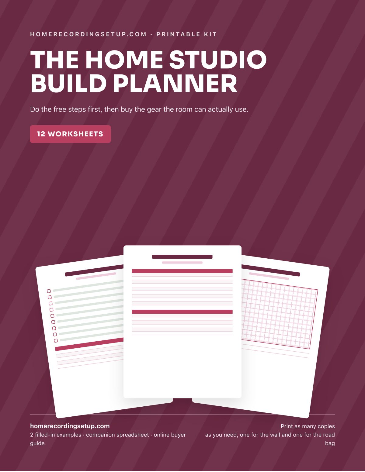 The Home Studio Build Planner cover